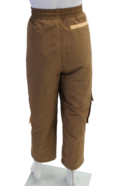 3.1 Phillip Lim Fila Women's Drawstring Waist Cargo Track Pants Brown Size L