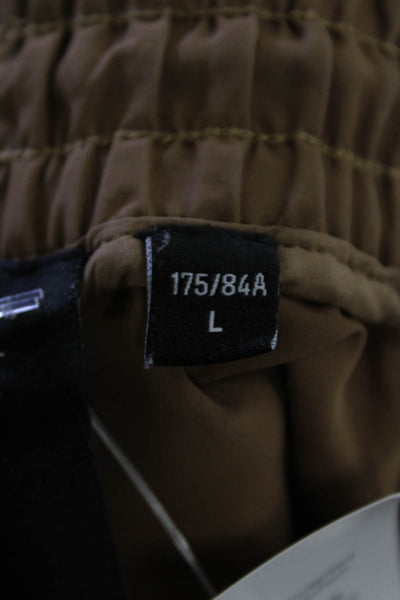3.1 Phillip Lim Fila Women's Drawstring Waist Cargo Track Pants Brown Size L