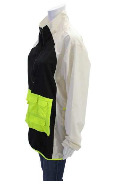 Puma Women's Collared Long Sleeves Colorblock Track Shirt Size M