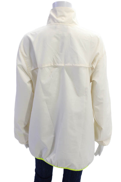 Puma Women's Collared Long Sleeves Colorblock Track Shirt Size M