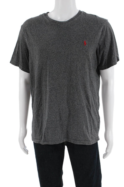 Polo Ralph Lauren Mens Cotton Round Neck Short Sleeve T-Shirt Gray Size XL