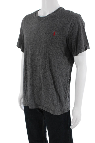 Polo Ralph Lauren Mens Cotton Round Neck Short Sleeve T-Shirt Gray Size XL