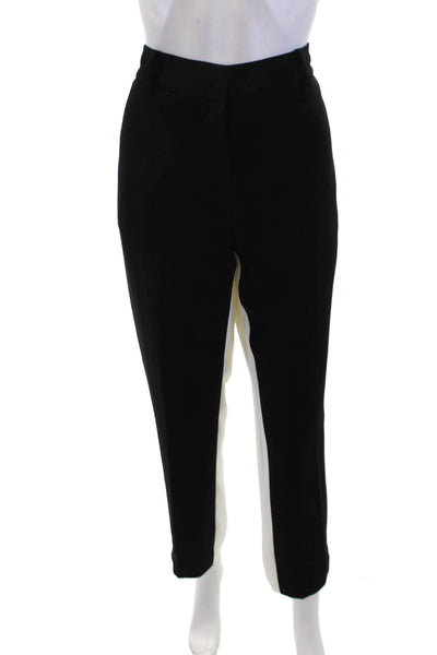 Per Se Womens Straight Dress Pants Black Size 8