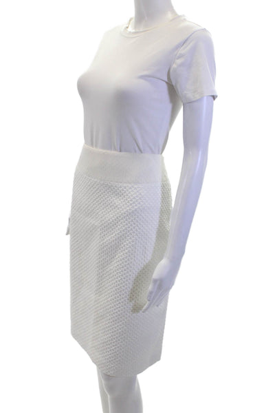 Doncaster Womens Straight Skirt White Size 10