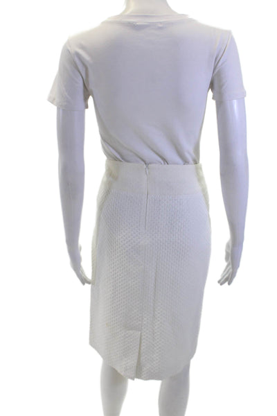 Doncaster Womens Straight Skirt White Size 10