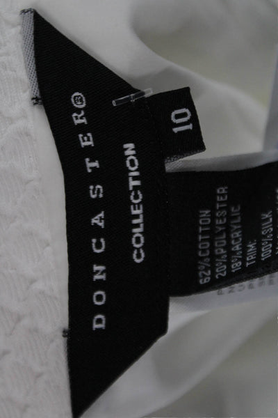 Doncaster Womens Straight Skirt White Size 10