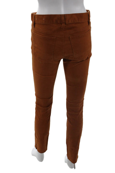 Ann Taylor Cotton Blend Five Pocket Skinny Pants Orange Size 4