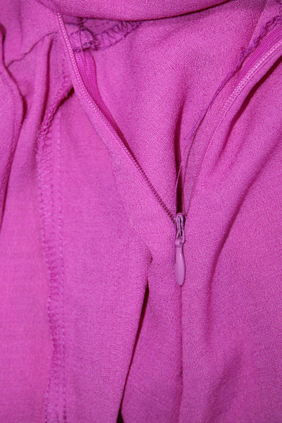 Do + Be Women Purple V-Neck Short Sleeve Romper Size M