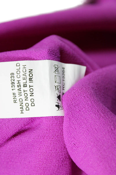Do + Be Women Purple V-Neck Short Sleeve Romper Size M