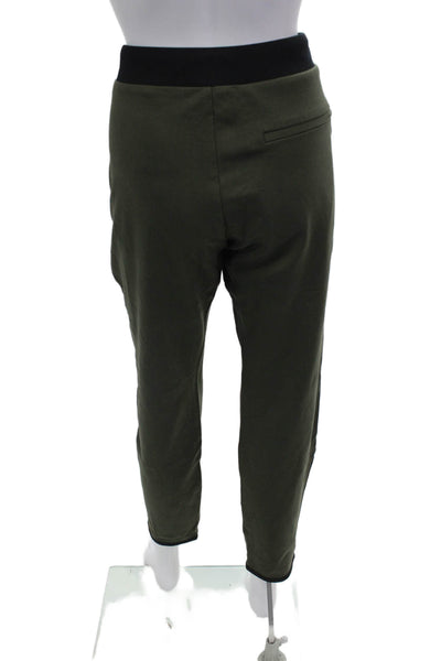 Theory Womens Textured Drawstring Slim Leg Casual Sweatpants Green Size M