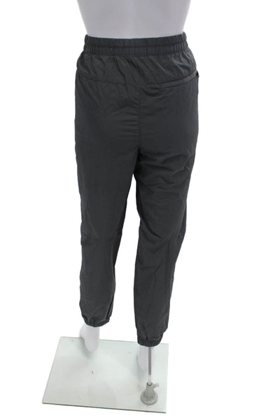 Banana Republic Womens Textured Elastic Waistband Cuff Bottom Pants Gray Size M