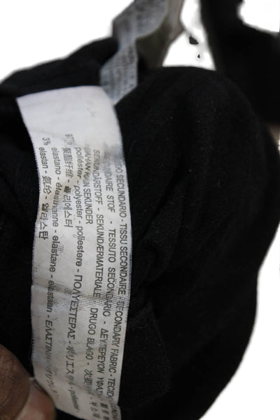 Zara Trafaluc Women Ringer Mock Neck Black Graphic Quote Long Sleeve Top Size M