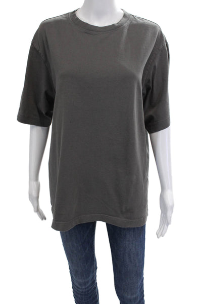 Reiss Mens Dark Gray Cotton Crew Neck Short Sleeve T-Shirt Size S
