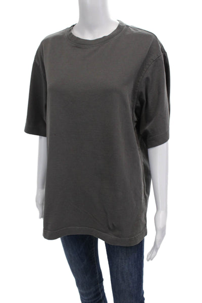 Reiss Mens Dark Gray Cotton Crew Neck Short Sleeve T-Shirt Size S