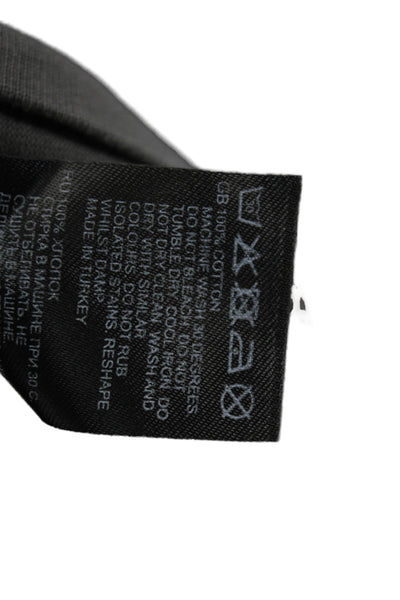Reiss Mens Dark Gray Cotton Crew Neck Short Sleeve T-Shirt Size S