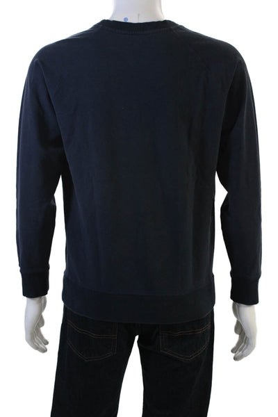 Mack Weldon Men Pullover Sweatshirt Dark Blue Crew Neck Long Sleeve Size M