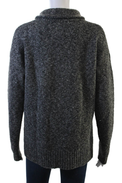 French Connection Women's High Neck Long Sleeves Pullover Sweater Gray Size XS