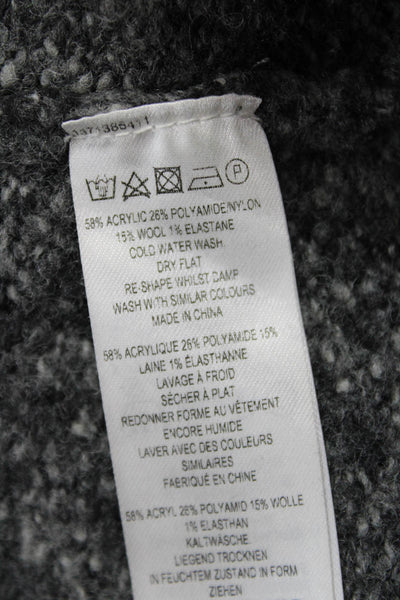 French Connection Women's High Neck Long Sleeves Pullover Sweater Gray Size XS