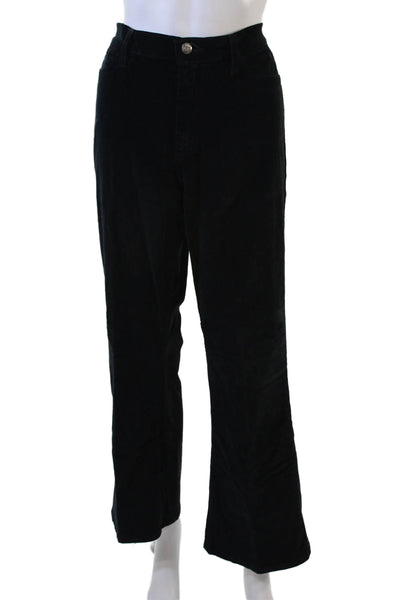 NYDJeans Womens Cotton Corduroy Pants Black Size 12P