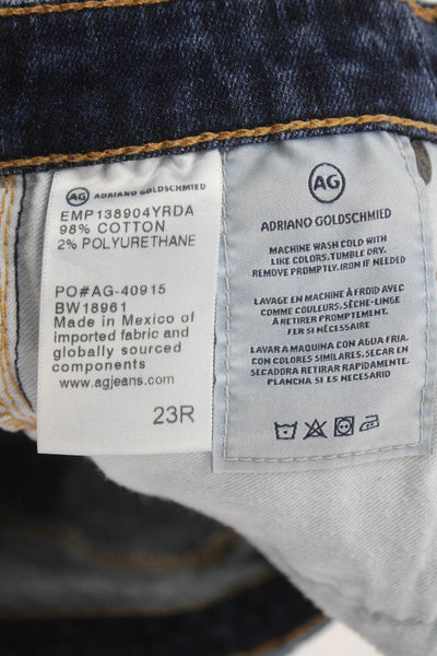 AG Adriano Goldschmied Women Skinny Dark Blue Jeans Petites Size 23