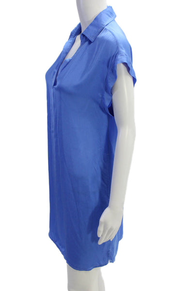 Bella Dahl Womens Sheath Dress Blue Size XS