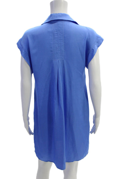 Bella Dahl Womens Sheath Dress Blue Size XS
