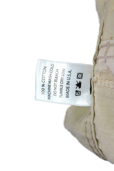 Riley Womens Cotton Zip Button Camo Printed Pants Nude Size XS