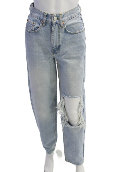 BDG Women Boyfriend Mom Light Blue Jeans Size 24