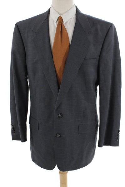 Dillard's Mens Austin Reed Striped Buttoned Collared Blazer Size EUR 40