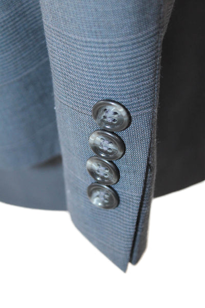 Dillard's Mens Austin Reed Striped Buttoned Collared Blazer Size EUR 40