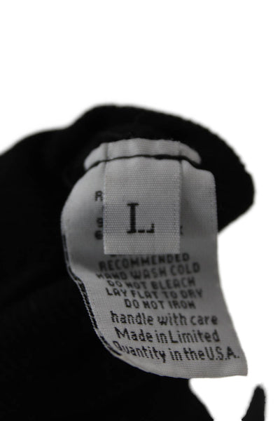 Michael Lauren Womens Basic Camisole Square Neck Black Sleeveless Size L