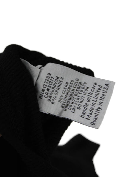 Michael Lauren Womens Basic Camisole Square Neck Black Sleeveless Size L
