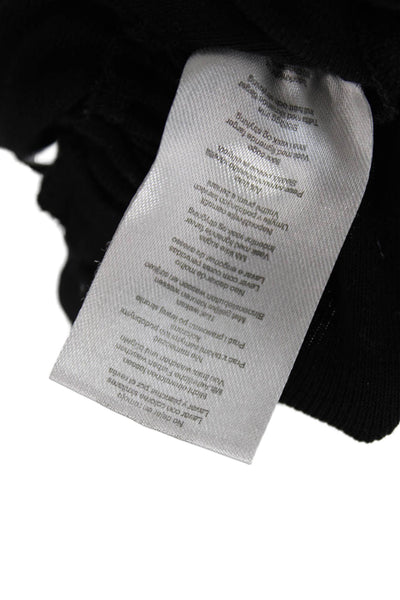 4th Reckless Womens Basic Jersey T-Shirt Black Long Sleeve Size M