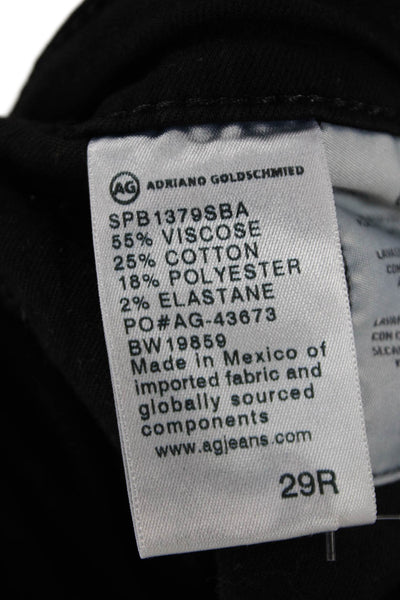 AG Adriano Goldschmied Women Black High Rise Jeggings Size 29