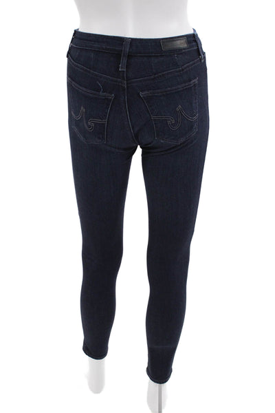 AG Adriano Goldschmied Women Ankle Skinny Dark Blue Jeans Size 24