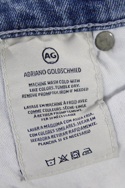AG Adriano Goldschmied Womens Ankle Skinny Jeans Blue Low Rise Size 24