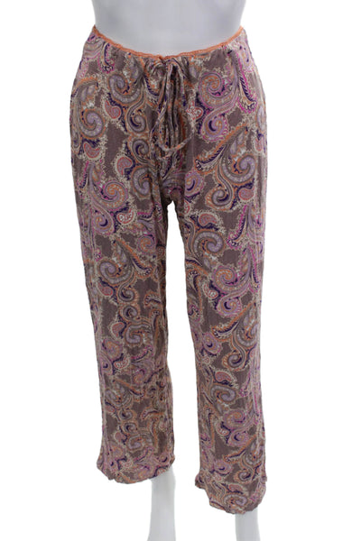 Cynthia Rowley Womens Textured Straight Casual Pants Nude Size S