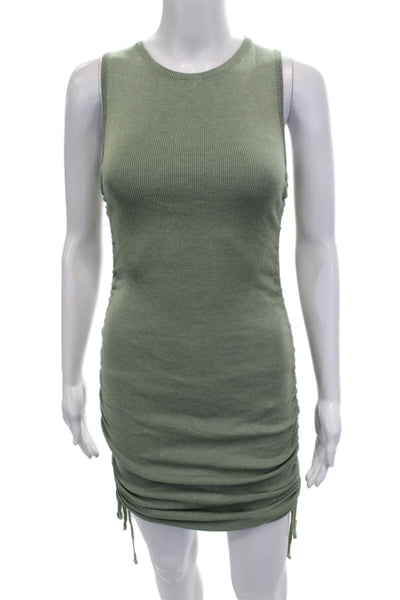Lioness Women Bodycon Tank Dress Green Midi Size XS