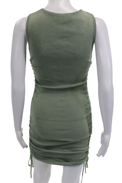 Lioness Women Bodycon Tank Dress Green Midi Size XS
