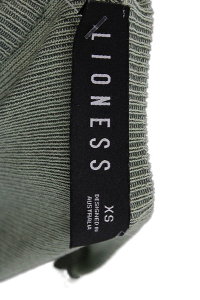Lioness Women Bodycon Tank Dress Green Midi Size XS