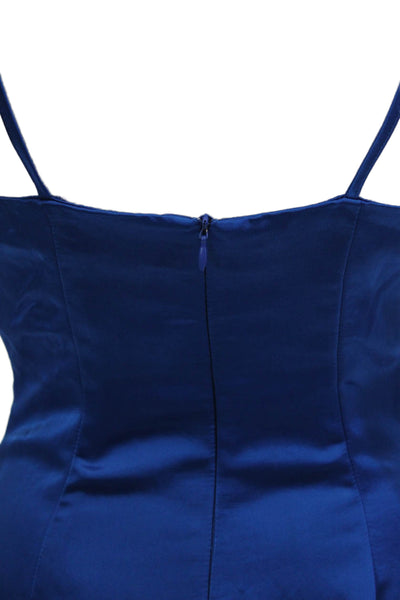 Zara Womens Blue Slip Mini Dress Sleeveless Size S