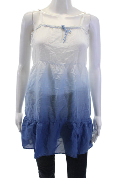 Cosabella Womens Slip Dress White Cotton Silk Spaghetti Strap Beach Size M