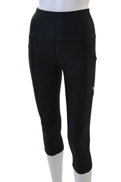 Running Bare Women's Midrise Pocket Full Length Workout Legging Black Size 2