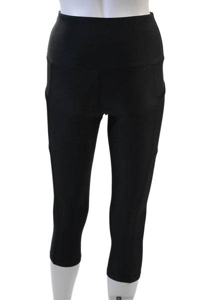 Running Bare Women's Midrise Pocket Full Length Workout Legging Black Size 2