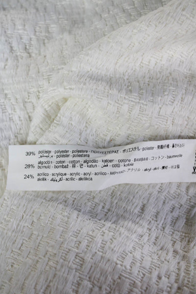 Zara Basic Women's Exposed Zip Unlined A-LIne Mini Skirt Cream Size XS