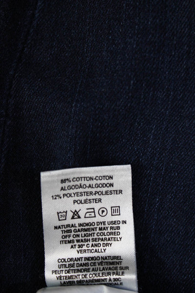 DL 1961 Womens Dark Blue Ankle Skinny Jeans Mid-Rise Button Size 24