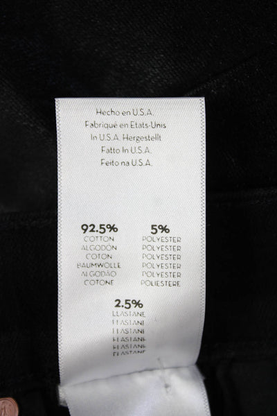 Mother Women Skinny Ankle Jeans Black Size 25