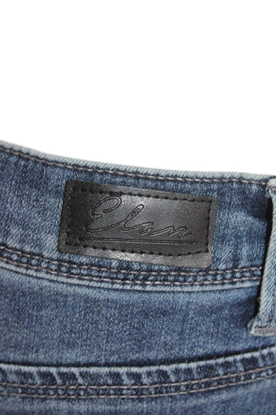 Elan Women Skinny Ankle Jeans Dark Blue Size S