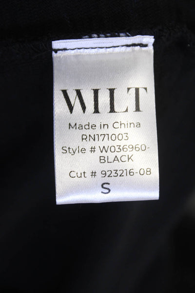 Wilt Women Basic Tunic V-Neck Long Sleeve Black 100% Cotton Size S