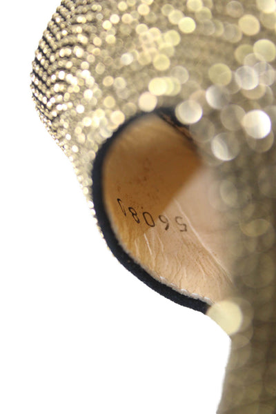 Giuseppe Zanotti Design Womens High Heels Gold Size 6.5